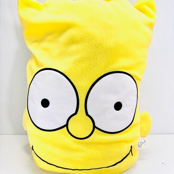 Simpsons Bart Head/Face Pillow Plush Toy Factory 18” - Picture 1 of 6